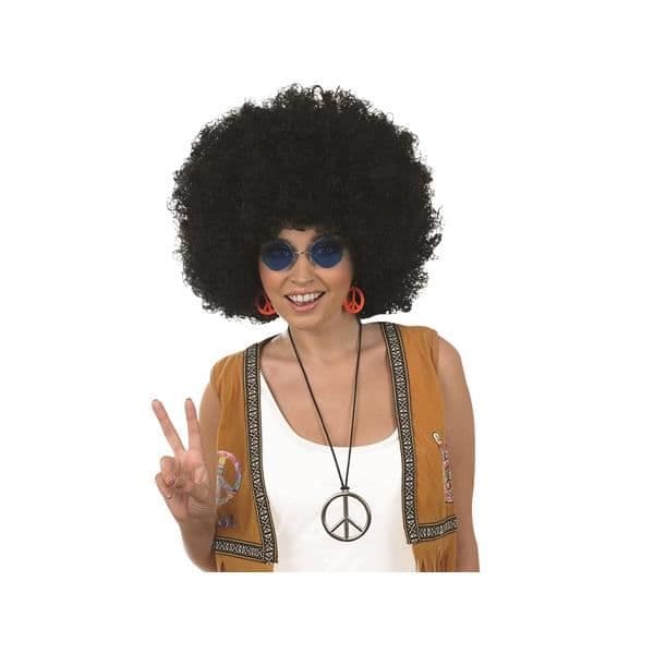 Fake svart afro hår peruk HA: festdräkt tillbehör