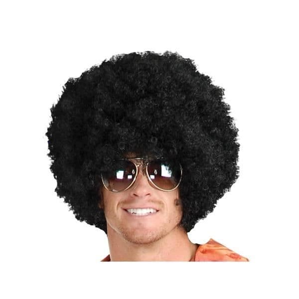 Fake svart afro hår peruk HA: festdräkt tillbehör