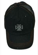 Svart keps Snapback iron cross