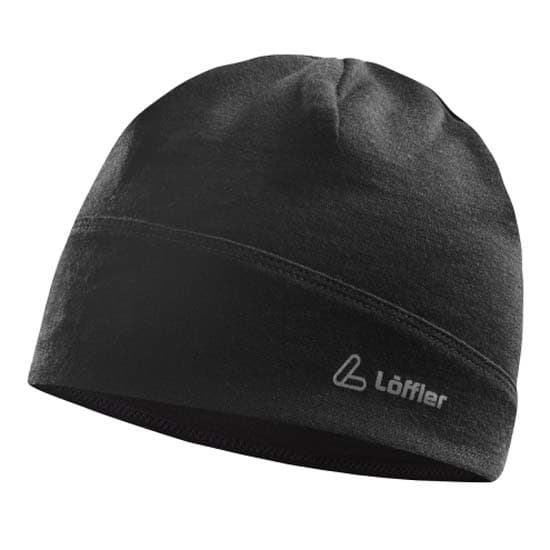 Loeffler Beanie Merino Sort  Mand