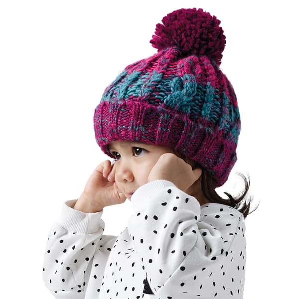 Beechfield Korkskruv Pom Pom Mössa - Barn/Kids