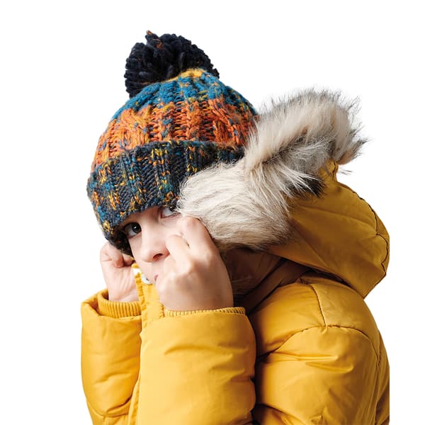 Beechfield Korkskruv Pom Pom Mössa - Barn/Kids