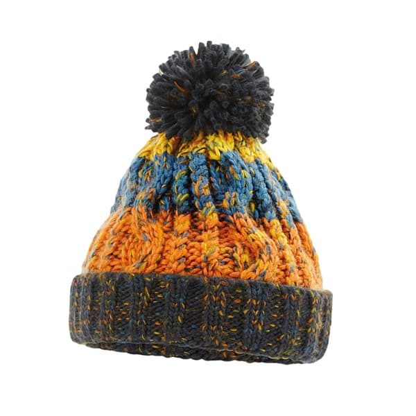 Beechfield Korkskruv Pom Pom Mössa - Barn/Kids Retro Blue One Size