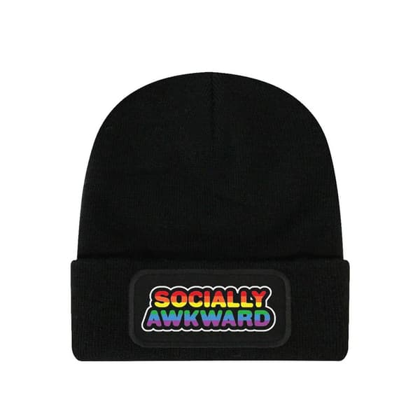 Grindstore Unisex Adult Socially Awkward Beanie Black One Size