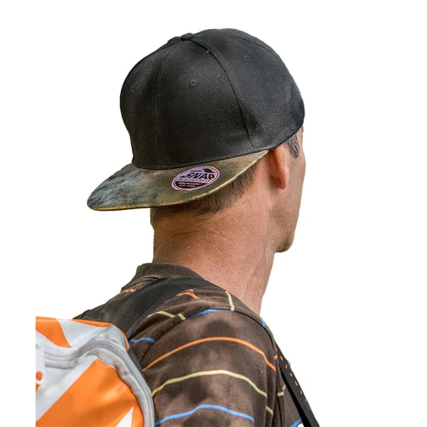 Result Headwear Unisex Adult Bronx Glitter Flat Peak Snapback Cap