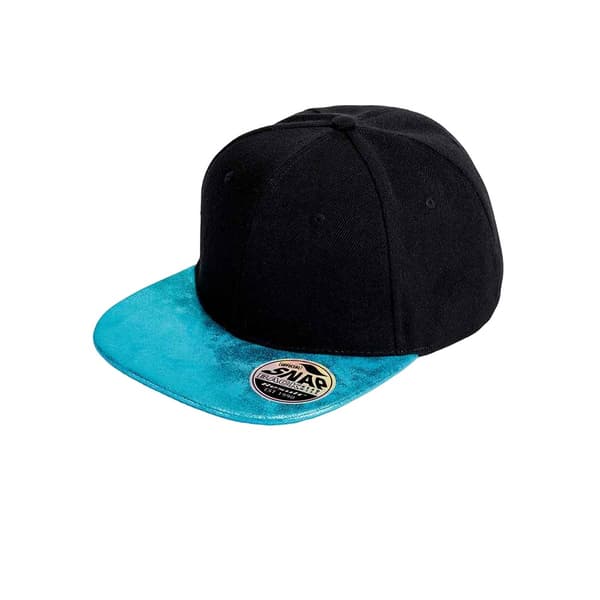 Result Headwear Unisex Adult Bronx Glitter Flat Peak Snapback Cap