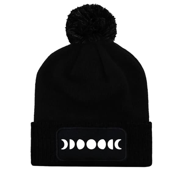 Grindstore Phases Of The Moon Beanie Black One Size