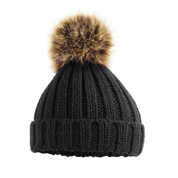 Beechfield Baby Pom Pom Chunky Beanie