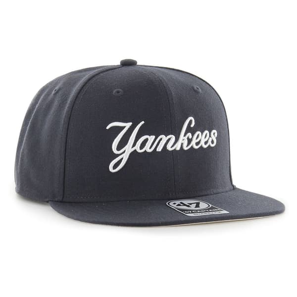 47 Keps Mlb New York Yankees No Shot Script Under Captain Svart  Man
