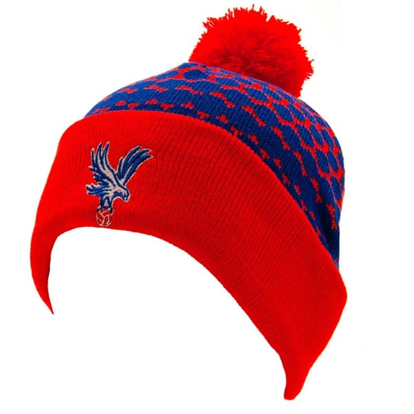 Crystal Palace FC Crest Ski Hat Blue/Red One Size