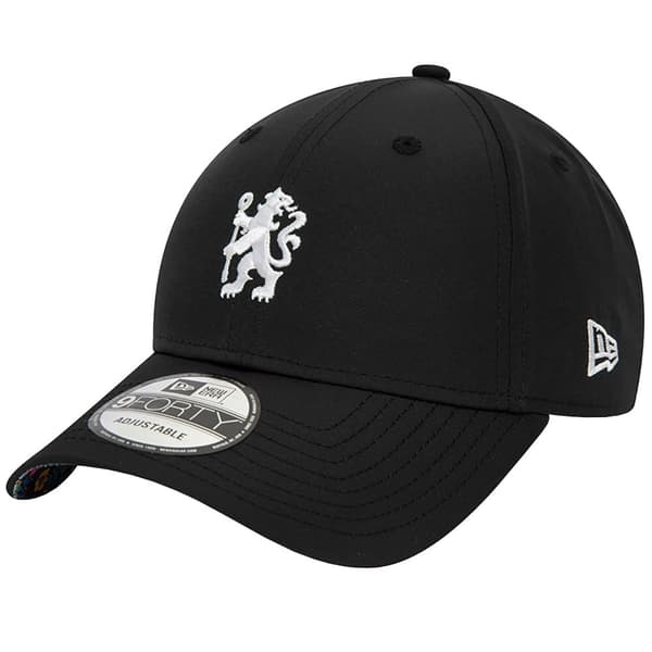 New Era 9FORTY Chelsea FC Lion Crest Floral All Over Print Cap 60431642, basebollkeps, Man, svart, Storlek: OSFM