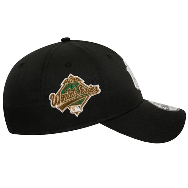 New Era MLB 9FORTY Los Angeles Dodgers World Series Patch Cap 60422512, basebollkeps, Man, svart, Storlek: OSFM