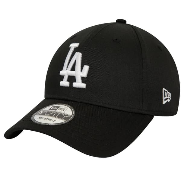New Era MLB 9FORTY Los Angeles Dodgers World Series Patch Cap 60422518, basebollkeps, Man, svart, Storlek: OSFM