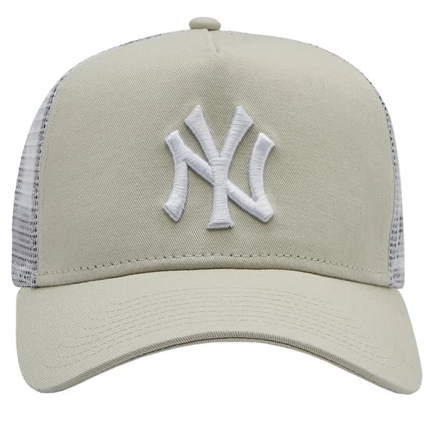New Era 9FORTY League Essential New York Yankees MLB Cap 12523893, basebollkeps, Man, beige, Storlek: OSFM
