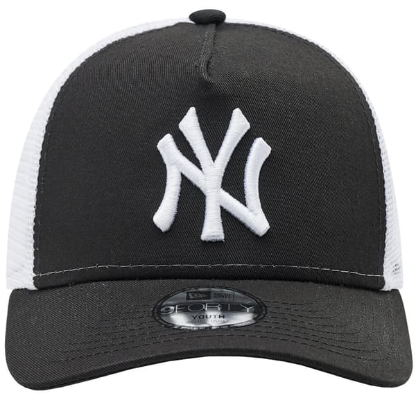 New Era 9FORTY Aframe Trucker New York Yankees Kids Cap 12745566, baseball kasket, til dreng, sort, Størrelse: YOUTH