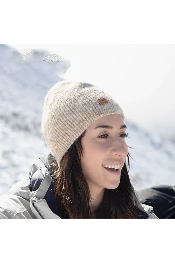 Hue enkeltlagsstrikket hat nh21fs551-khaki