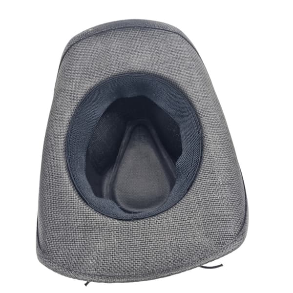 Cowboy Hat Blue medallion white