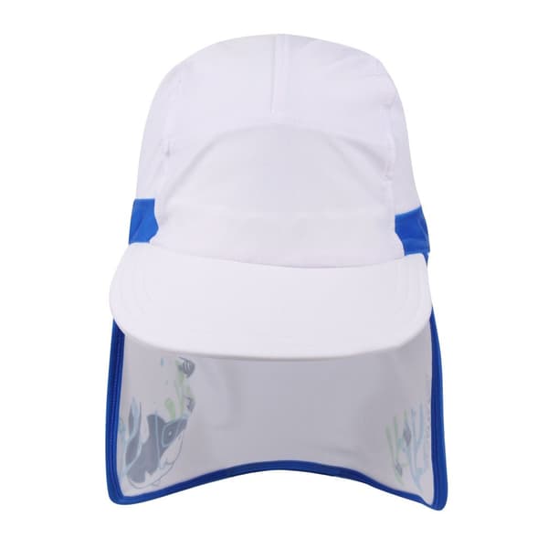 Regatta Childrens/Kids Protect II Bubbles The Shark Cap Hawaiian Blue 4-6 Years