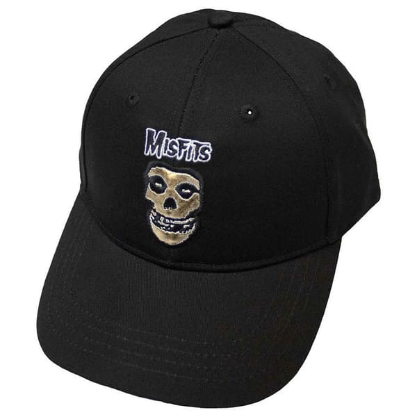 Misfits Band Logo And Gold Fiend Baseball Cap One Size