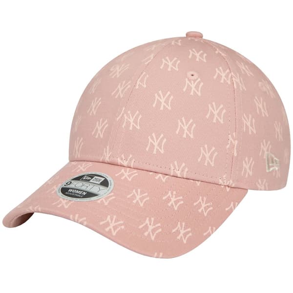 New Era Wmns Monogram 9FORTY New York Yankees Cap 60434993, basebollkeps, Kvinna, rosa, Storlek: OSFM