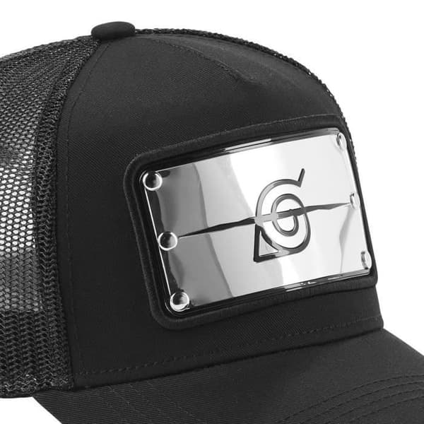 Konoha trucker cap - CAPSLAB - Naruto Shippuden - Symbol Ninja Village - Snapback - svart