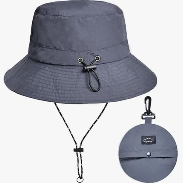 INF Vikbar bred brättad Bucket Hat Solhattar