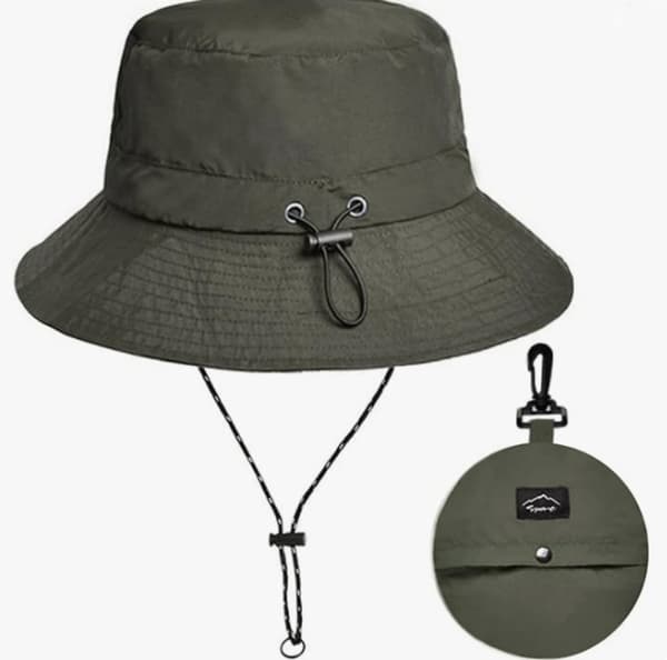 INF Vikbar bred brättad Bucket Hat Solhattar