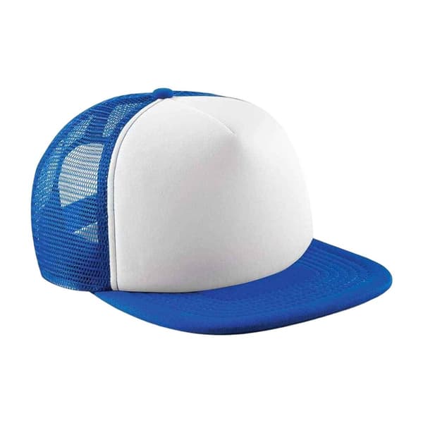 Beechfield Barn/Kids Vintage Snapback Trucker keps Bright Royal Blue/White One Size