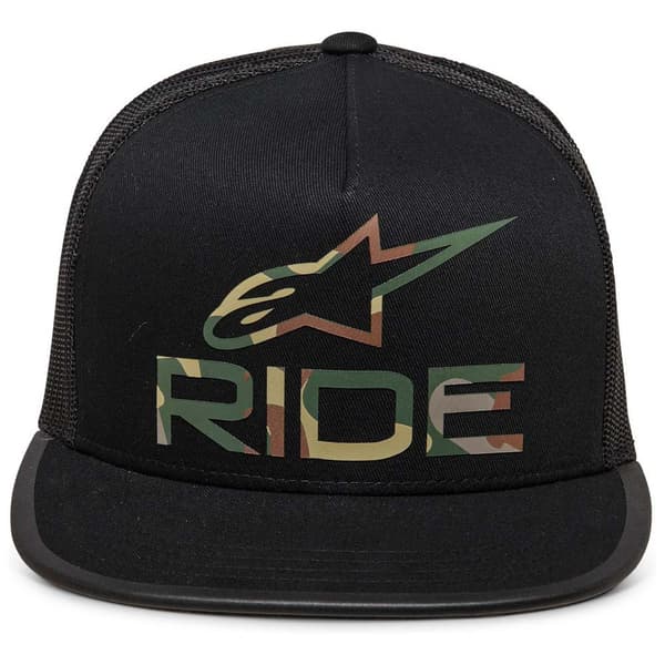 Alpinestars Kasket Ride 4.0 Camo Trucker Sort  Mand