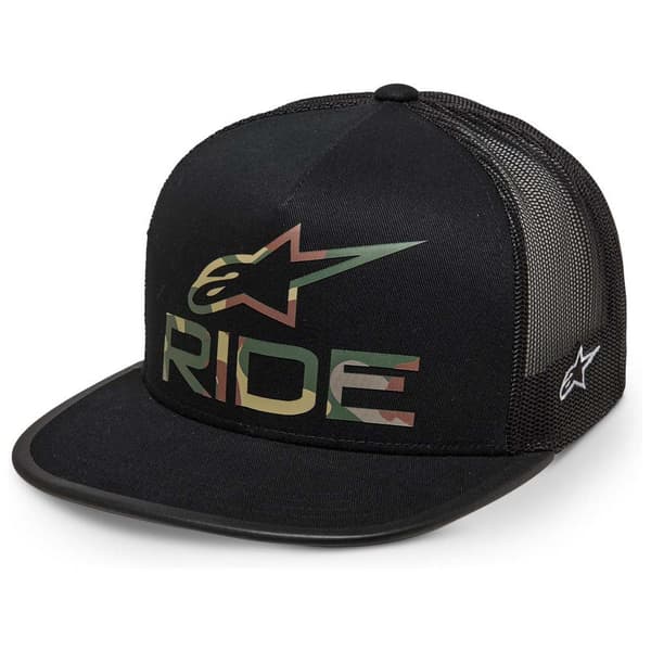 Alpinestars Kasket Ride 4.0 Camo Trucker Sort  Mand