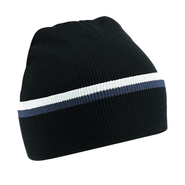 Beechfield Teamwear Beanie Black/Graphite Grey/White One Size