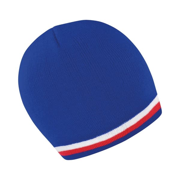 Result Winter Essentials Unisex Adult National France Beanie Blue/White/Red One Size