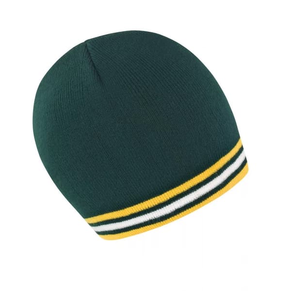 Result Winter Essentials Unisex Adult National South Africa Beanie Green/Gold/White One Size