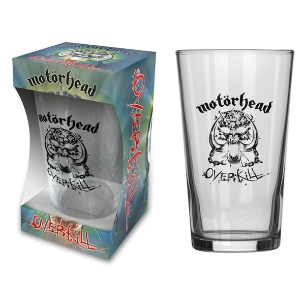 MOTORHEAD - OVERKILL - BEER GLASS (BOXED)