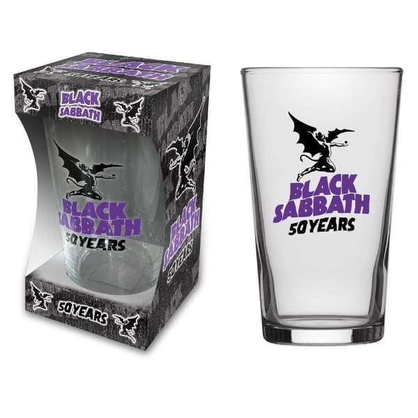 BLACK SABBATH - 50 YEARS - BEER GLASS (BOXED)