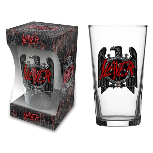 SLAYER - EAGLE - BEER GLASS (BOXED)