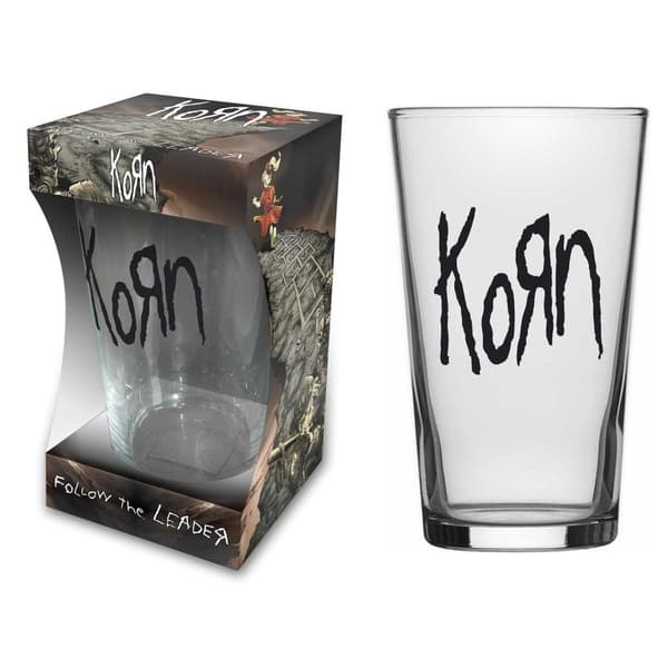KORN - FOLLOW THE LEADER - BEER GLASS (BOXED)