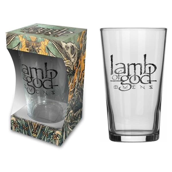 LAMB OF GOD - OMENS - BEER GLASS (BOXED)
