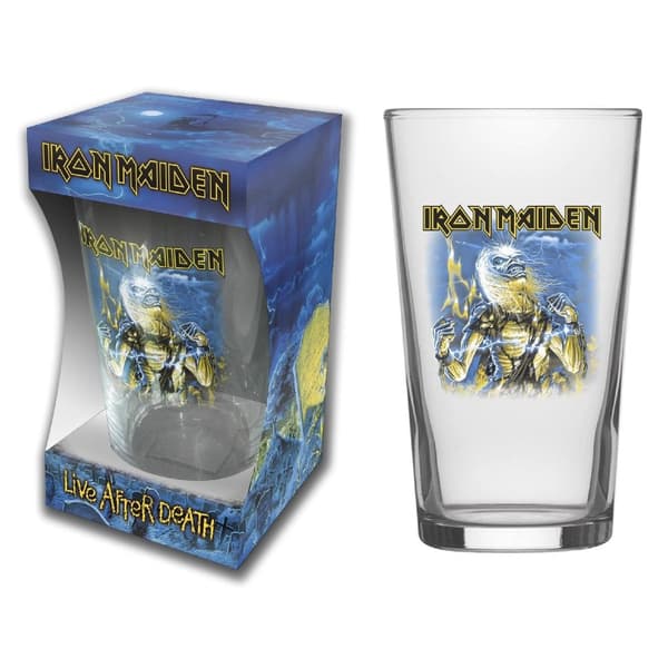 IRON MAIDEN - LIVE AFTER DEATH - BEER GLASS (BOXED)