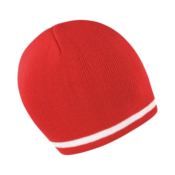 Result Winter Essentials Unisex Adult National Wales Beanie Red/White One Size