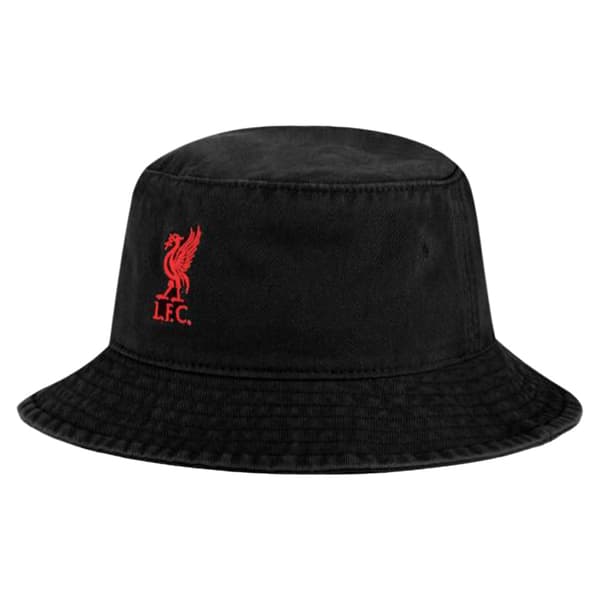 Liverpool FC Crest Bucket Hat Black/Red M-L