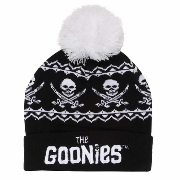The Goonies Unisex Adult Crossbones Beanie Black/White One Size