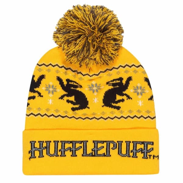 Harry Potter Hufflepuff Snow Beanie Yellow One Size