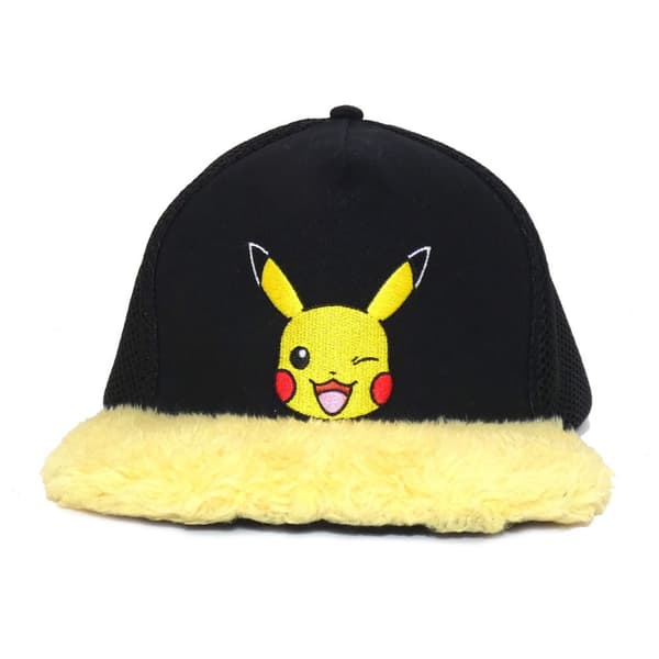 Pokemon - Pikachu Wink (Unisex Black Snapback Cap) One Size