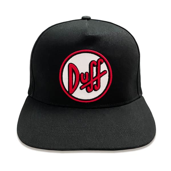 Simpsons - Duff (Unisex Black Baseball Cap) One Size