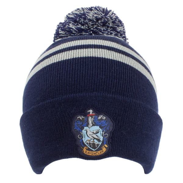 Harry Potter - House Ravenclaw (Unisex Blue/Silver Beanie Pom) One Size