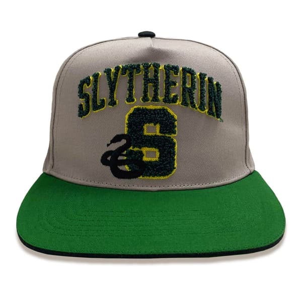 Harry Potter - College Slytherin (Unisex Grey Snapback Cap) One Size