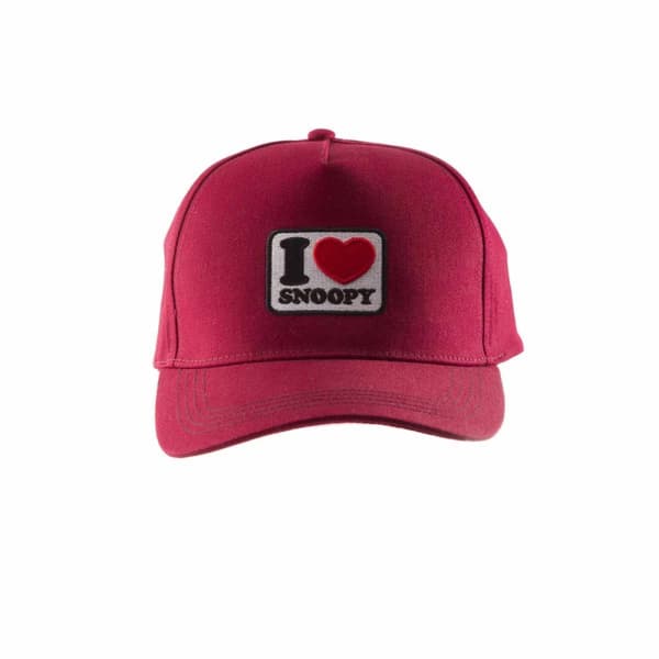 Peanuts - I Heart Snoopy (Unisex Purple Snapback Cap) One Size
