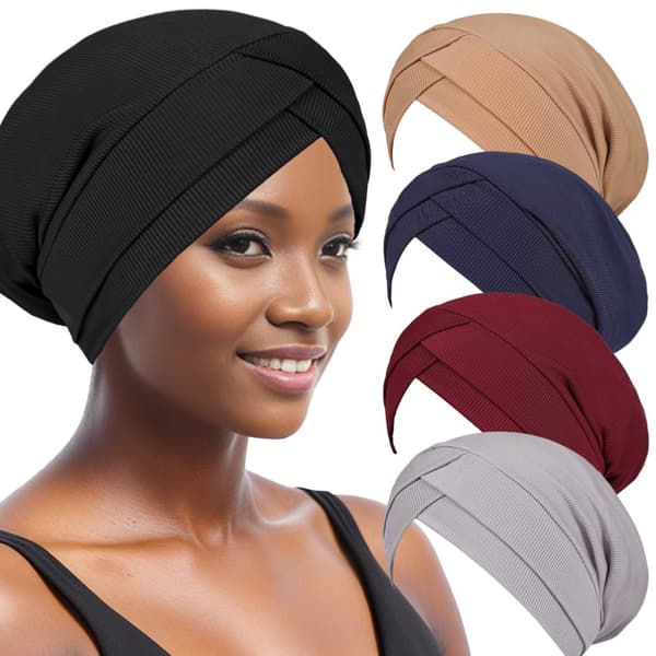 INF Criss Cross pandebåndshat til kvinder, blød turban hovedomslag