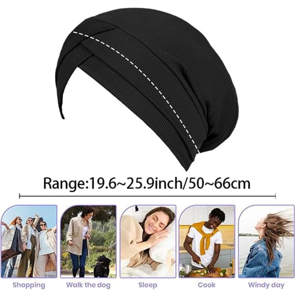 INF Criss Cross pandebåndshat til kvinder, blød turban hovedomslag